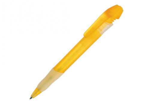 Ручка шариковая, пластик, желтый, прозрачный Nemo артикул NT-1080
