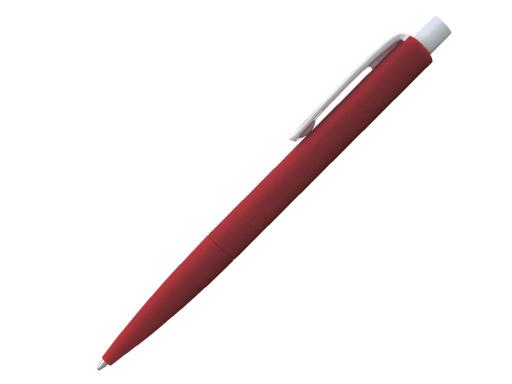 Ручка шариковая, пластик, софт тач, красный/белый, Танго артикул PS02-2R/RD