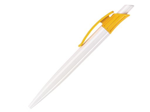 Ручка шариковая, пластик, белый/желтый Gladiator артикул G-99/80
