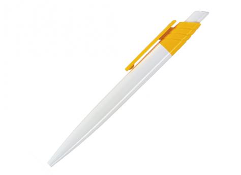 Ручка шариковая, пластик, белый/желтый Dream артикул D-99/80