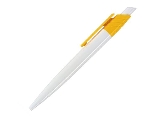 Ручка шариковая, пластик, белый/желтый Dream артикул D-99/80