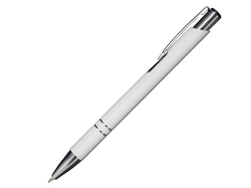 Ручка шариковая, COSMO Soft Touch, металл, белый артикул SJ/R-WT