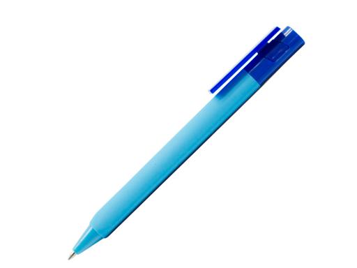 Ручка шариковая, треугольная, пластик, софт тач, светло-синий/синий, PhonePen артикул 4003-BR/LBU-BU