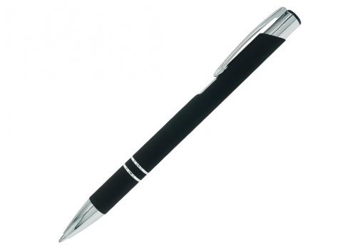 Ручка шариковая, COSMO Soft Touch, металл, черный артикул SJ/R-BK