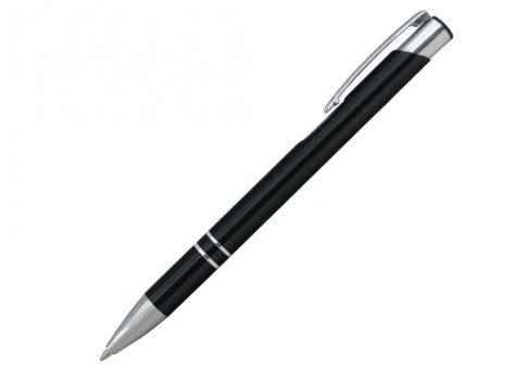 Ручка шариковая, COSMO, металл, черный/серебро артикул SJ/BK