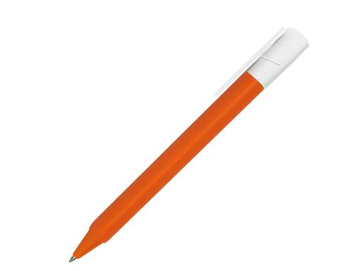 Ручка шариковая, треугольная, пластик, софт тач, оранжевый/белый, PhonePen артикул 4003-BR/OR-WT