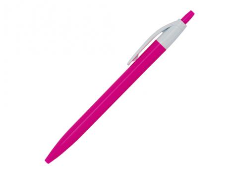 Ручка шариковая, Simple, пластик, розовый/белый артикул 501010-B/PK