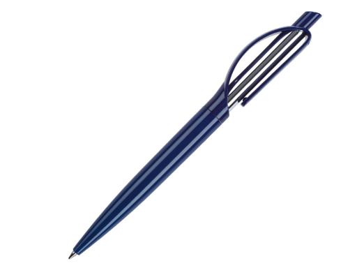 Ручка шариковая, пластик, темно синий/серебро, DOPPIO артикул DPCH-22