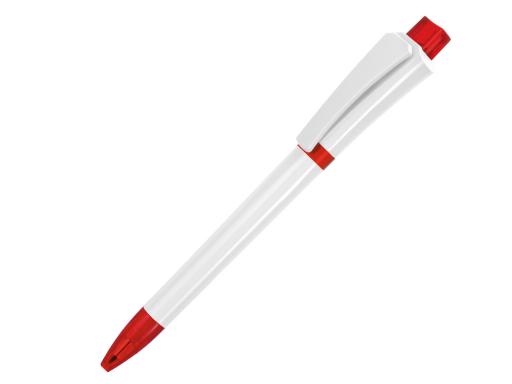 Ручка шариковая, пластик, белый/красный, Optimus артикул OPC-99/1030