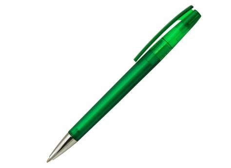 Ручка шариковая, пластик, фрост, зеленый/серебро, Z-PEN артикул 201020-D/GR