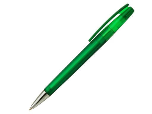 Ручка шариковая, пластик, фрост, зеленый/серебро, Z-PEN артикул 201020-D/GR