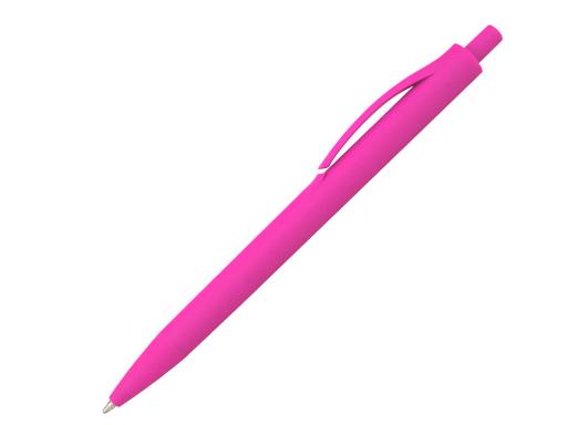 Ручка шариковая, пластик, софт тач, розовый артикул 201056-AR/PK