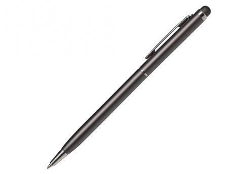 Ручка шариковая, СЛИМ СМАРТ, металл, серый/серебро артикул 1007/GY-GY