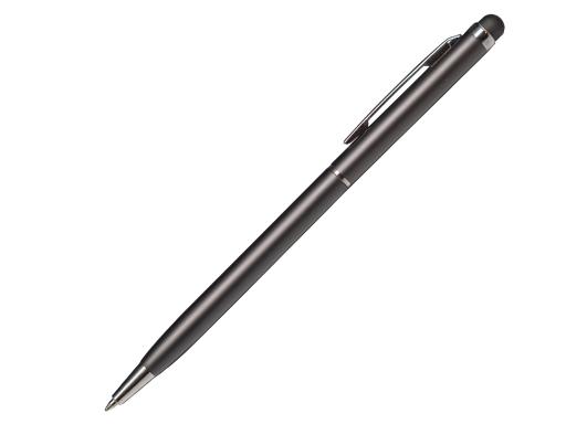 Ручка шариковая, СЛИМ СМАРТ, металл, серый/серебро артикул 1007/GY-GY
