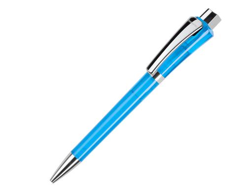 Ручка шариковая, пластик, голубой, прозрачный Optimus артикул OPMT-1021